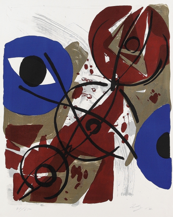 Ernst Wilhelm Nay - Dominant Blau