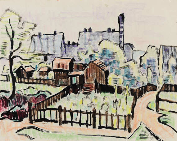 Karl Schmidt-Rottluff - Vorstadtgarten