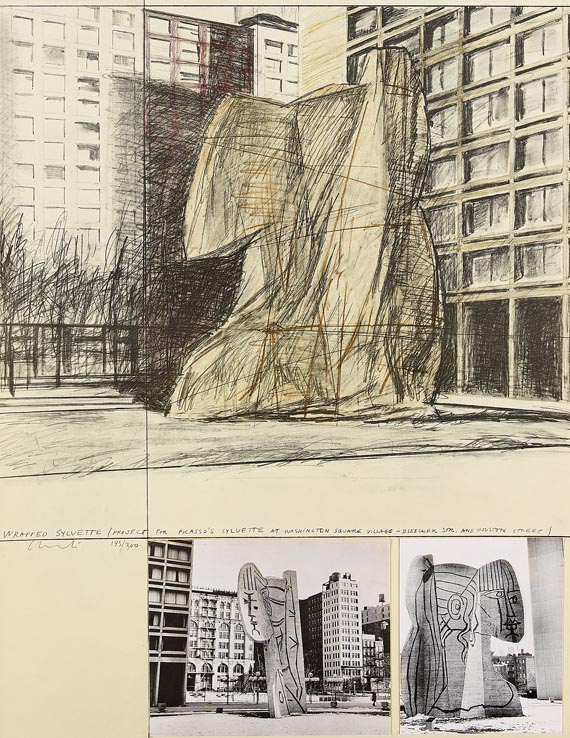  Christo - Wrapped Sylvette, Project for Washington Square Village, New York