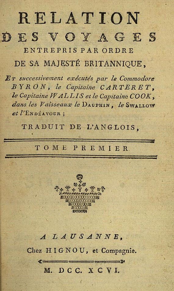 James Cook - Voyages autour du monde, 8 Bde. 1796