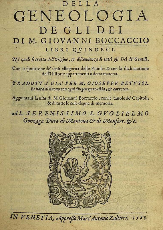 Giovanni Boccaccio - Della geneologia de gli dei. 1588 (53)