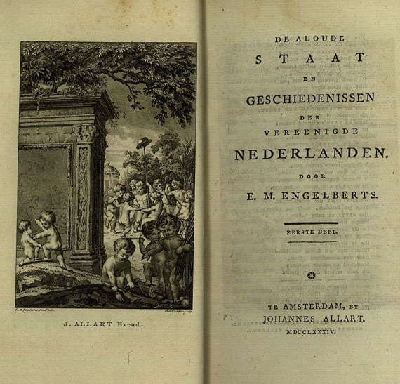  Niederlande - Engelberts, E. M., De Aloude Staat, 4 Bde. 1784.