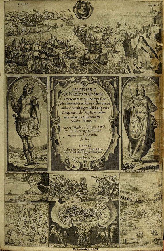 M. Turpin - Histoire de Naples et de Sicile, 1744.