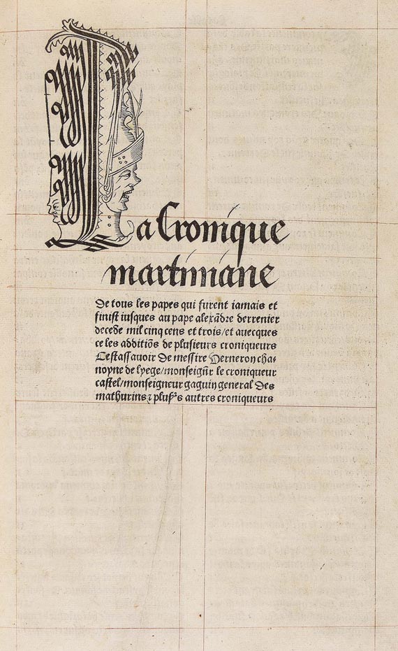Martinus Polonus - La cronique martiniane. 1503