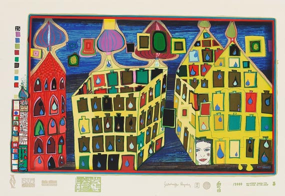 Friedensreich Hundertwasser - Mit der Liebe warten tut weh, wenn die Liebe woanders ist