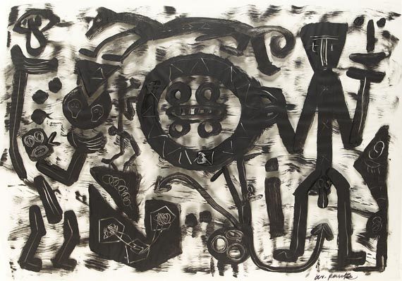 A. R. Penck (d.i. Ralf Winkler) - Figürliche Komposition