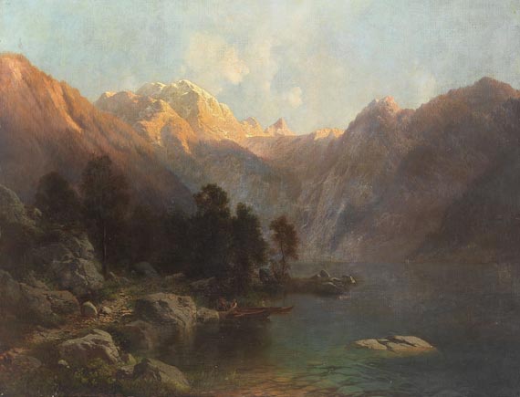 Carl Millner - Der Königssee mit Sankt Bartholomä