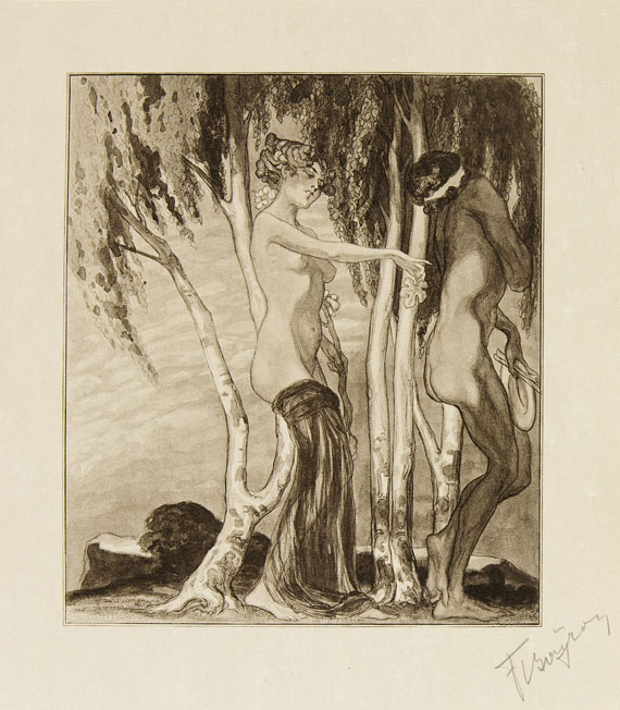 Franz von Bayros - Götterliebschaften. 1914. - Weitere Abbildung