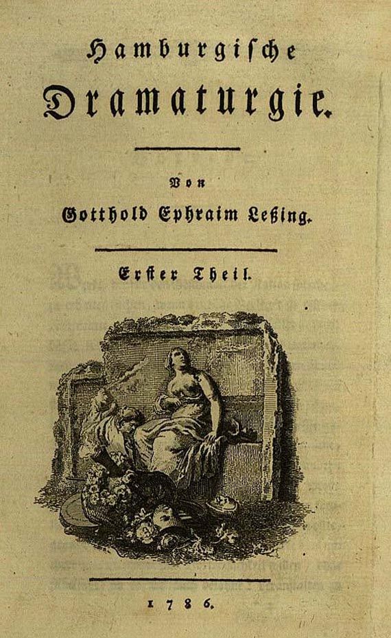 Gotthold Ephraim Lessing - Hamburgische Dramaturgie, 2 Bde. 1769. (83)