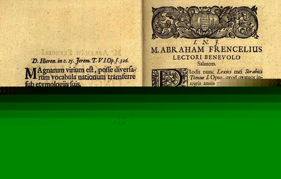 M. Abraham Frencelius - De originibus linguae. 1695