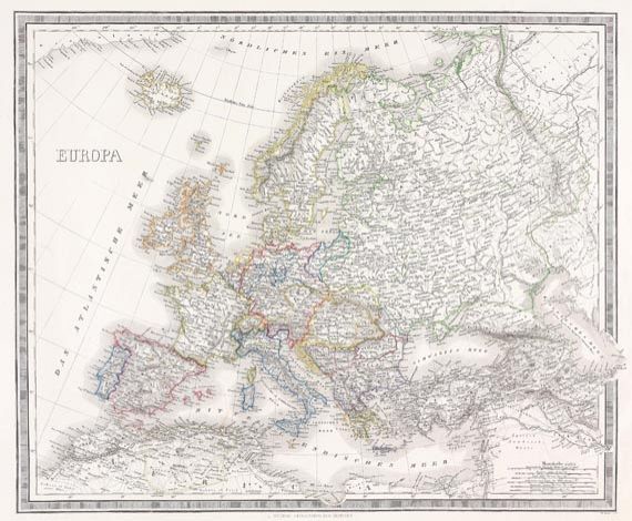 Heinrich Kiepert - Hand-Atlas. 42. Aufl.