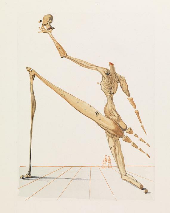 Salvador Dalí - Dante, Divina Commedia. 9 Bde. (Ldr.-Schuber) 1964