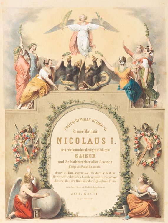 Nikolaus I. Pawlowitsch - Gastl, Huldigung Nikolaus I.1850