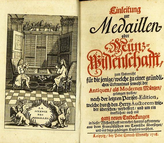Patin Jobert - Medaillen- oder Münzwissenschafft. 1718.
