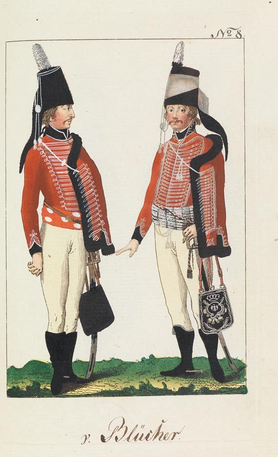 August Leopold Ramm - Abbildungen von allen Uniformen. - Weitere Abbildung