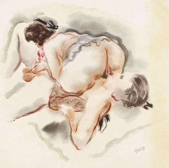 George Grosz - Erotische Szene