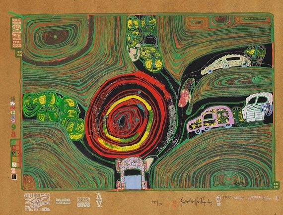 Friedensreich Hundertwasser - Look at it on a rainy day - Weitere Abbildung