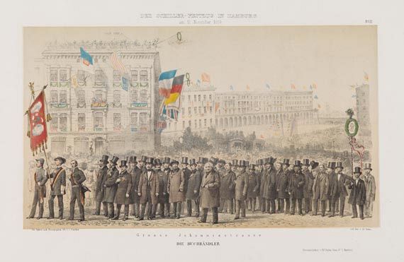  Deutschland - Bilder aus dem Schiller-Festzuge in Hamburg. 1860.