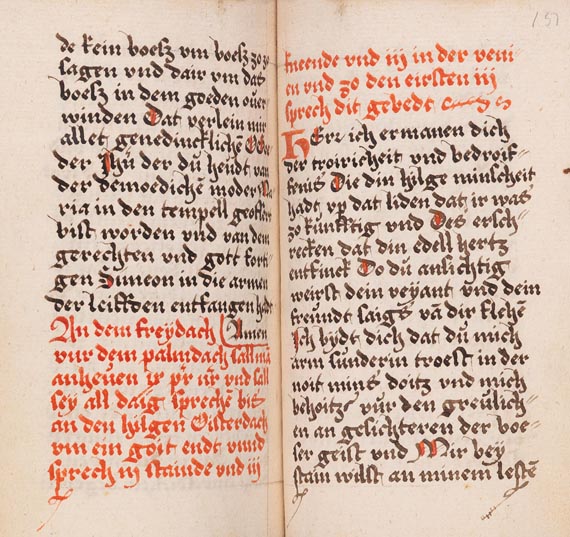  Gebetbücher - Gebetbuch. Anfang 16. Jh.