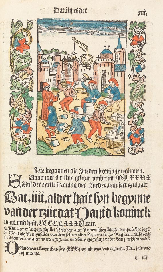   - Die Chronica van der hilliger Stat Coellen, 1499. - Weitere Abbildung