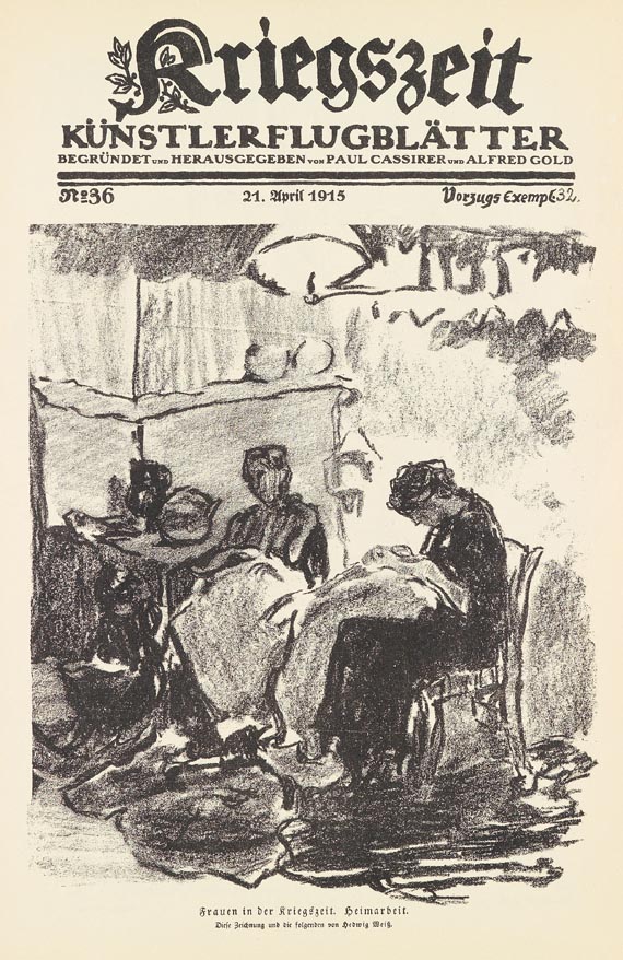  - Kriegszeit Künstlerflugblätter, 1914-1916. - Weitere Abbildung