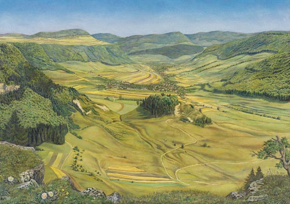 Rudolf Schlichter - Mittelgebirgslandschaft