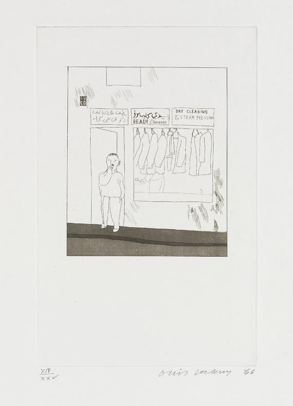 David Hockney - Fourteen poems by C. P. Cavafy. Chosen and illustrated with twelve etchings by David Hockney