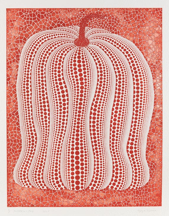 Yayoi Kusama - Pumpkin - red