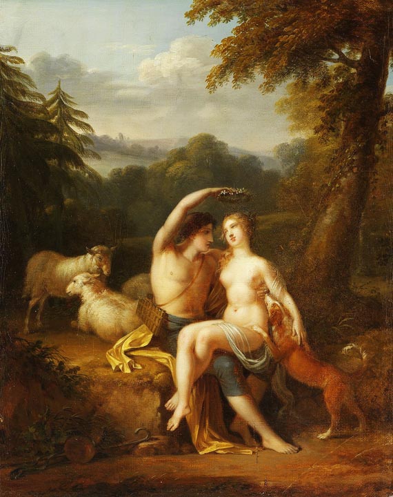 Robert Jacques François Lefèvre - Zugeschrieben - Pastorale Idylle