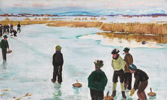 Arnold Balwé - Curling auf dem Chiemsee