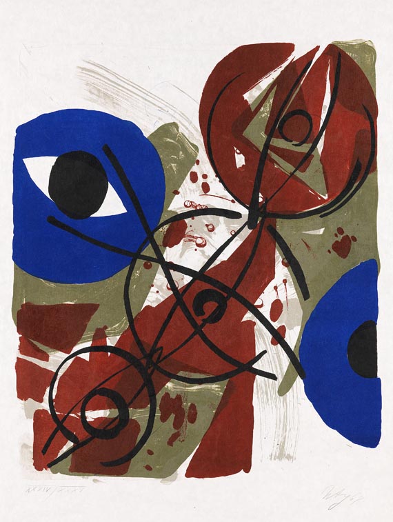 Ernst Wilhelm Nay - Dominant-Blau