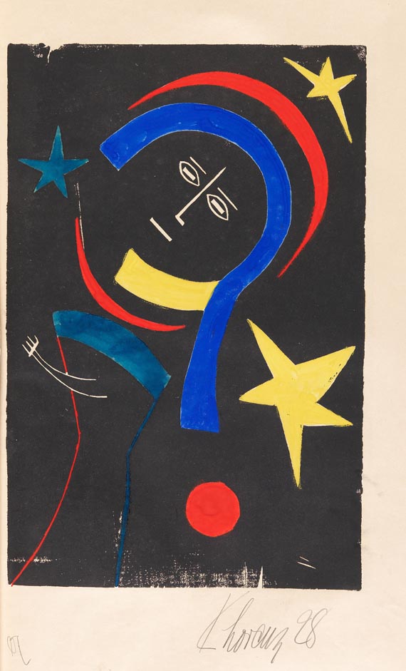 Karl Lorenz - Turmpresse Die Gesänge der Nacht 1927 + Plakat