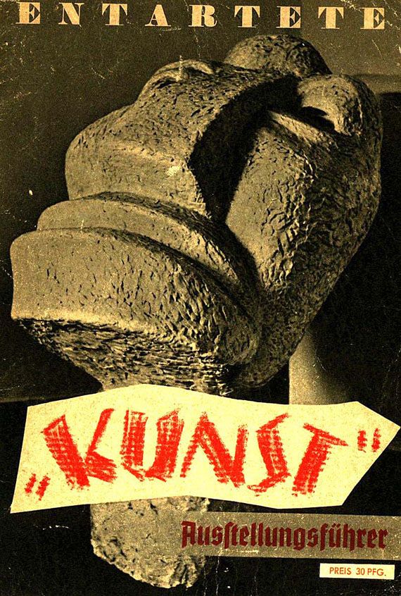 Ausstellungskataloge - 4 Ausstellungskataloge (Entart. Kunst, Dt. Kunst, Dt. Kunstausst., fränk. Künstler)