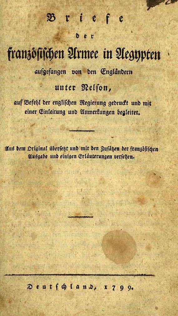   - Briefe der französischen Armee in Ägypten. 1799