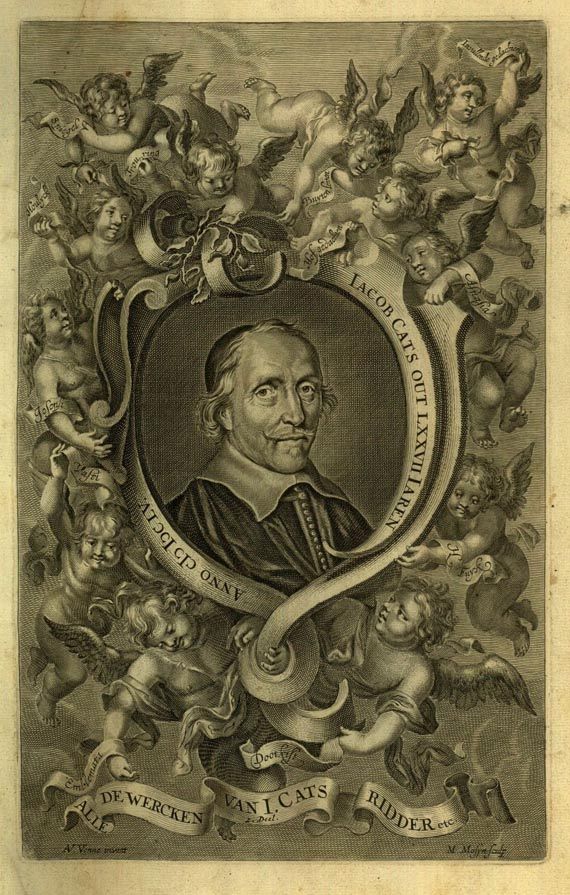 Jacob Cats - Alle de Wercken 1726, 2 Bde.