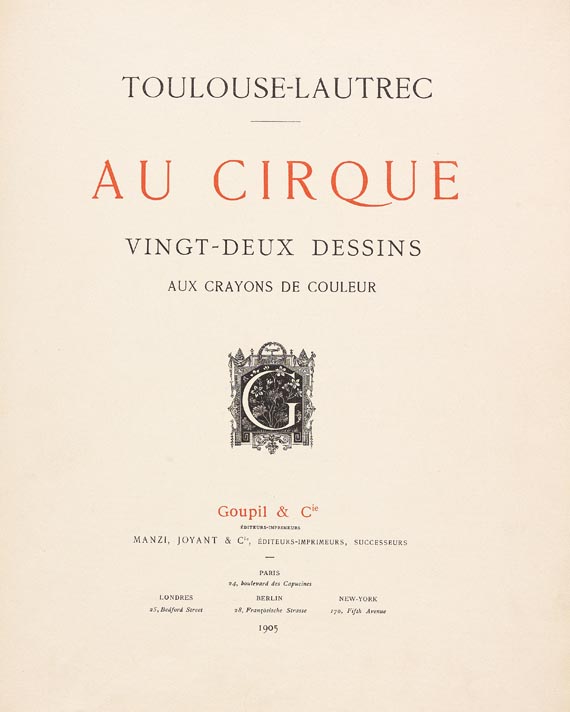 Henri de Toulouse-Lautrec - Au Cirque (1905)