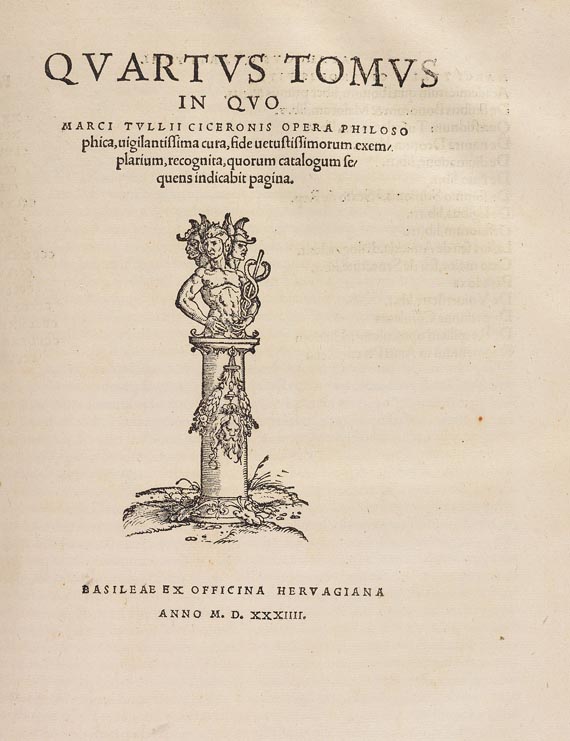 Marcus Tullius Cicero - Opera 2 Bde. (1534)