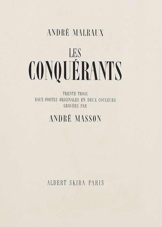 André Masson - Les Conquérants/SC27 - Weitere Abbildung