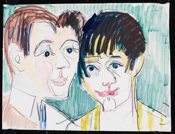 Ernst Ludwig Kirchner - Doppelporträt - Weitere Abbildung