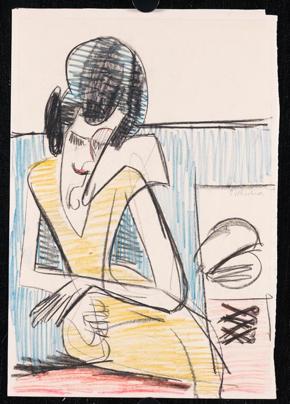 Ernst Ludwig Kirchner - Sitzende am Tisch - Weitere Abbildung