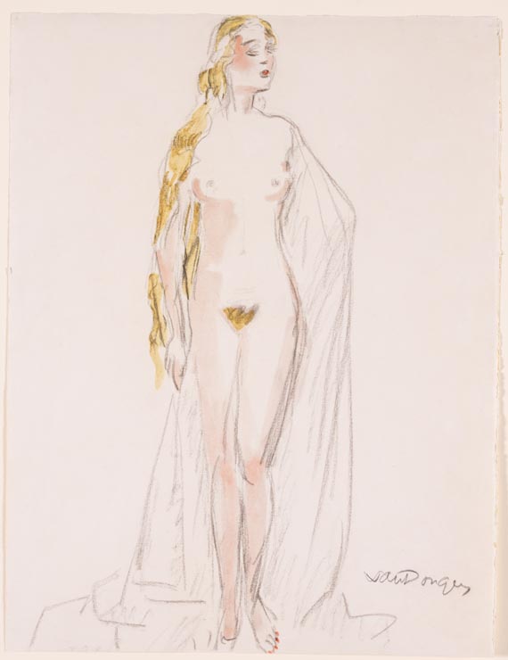 Kees van Dongen - La Blonde (Femme blonde, nue debout) - Weitere Abbildung