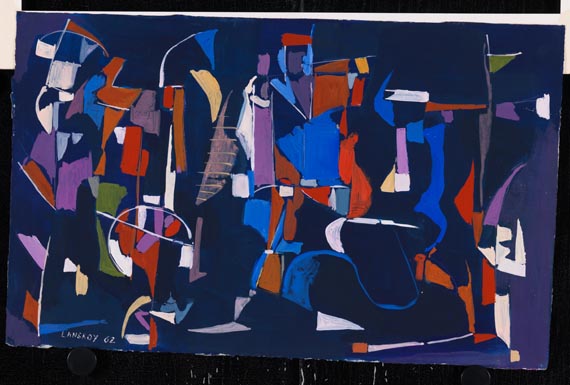 André Lanskoy - Composition sur fond violet - Weitere Abbildung