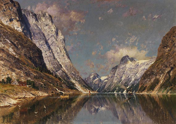 Adelsteen Normann - Norwegische Fjordlandschaft