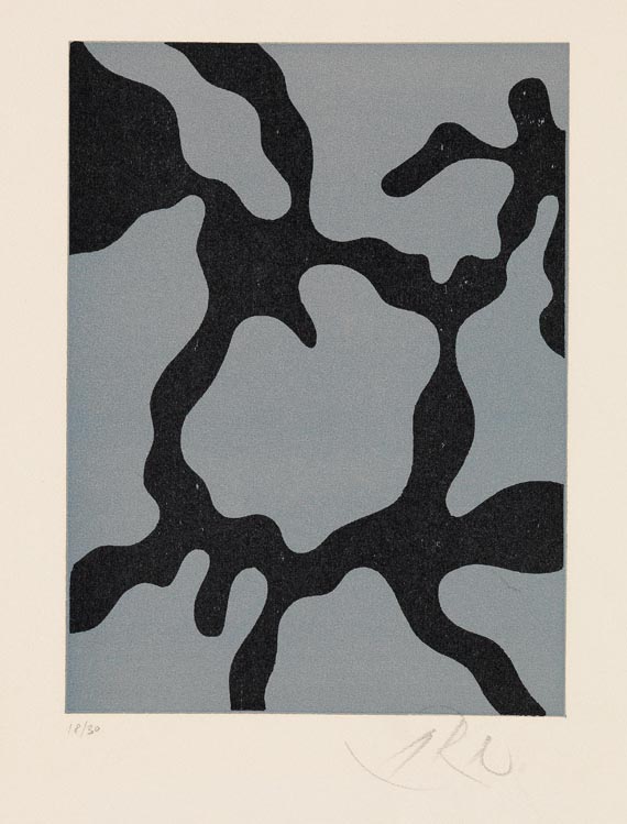 Hans (Jean) Arp - 2 Blätter: Relief II. Lune en Rodage - Weitere Abbildung