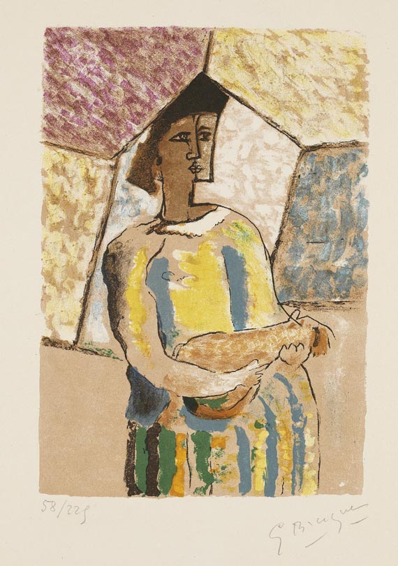 Georges Braque - La femme à la mandoline