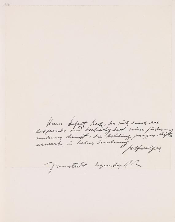 Bernhard Hoetger - Weiblicher Akt - Signatur