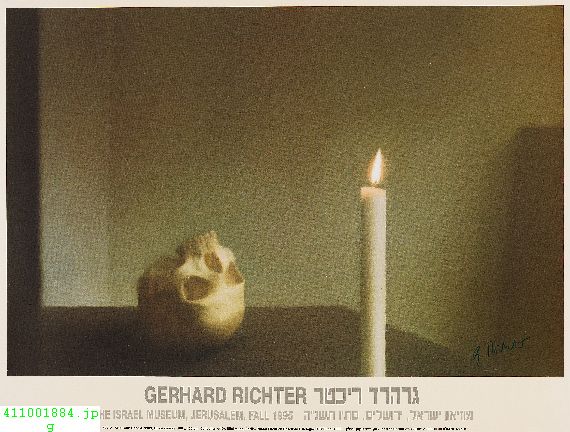 Gerhard Richter - Plakat: Schädel mit Kerze