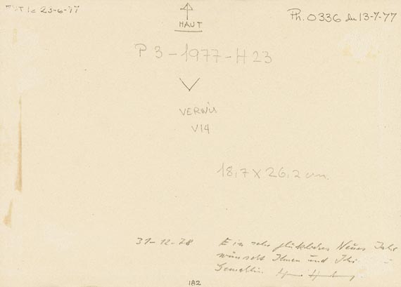 Hans Hartung - P3-1977-H23 - Signatur