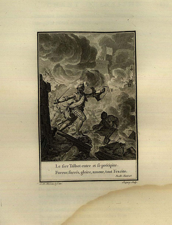 Francois Marie A. de Voltaire - La Pucelle. 2 Bde. (1789), mit Wasserrand