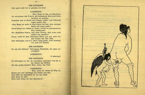 Aubrey Beardsley - Aristophanes, Lysistrata (1913)